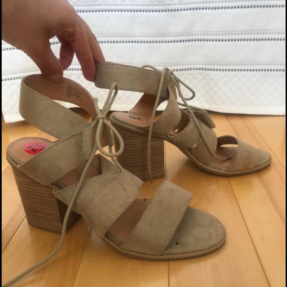 Laced up heels
